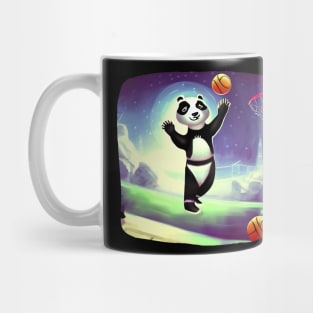 Future Panda Play basketball Mug